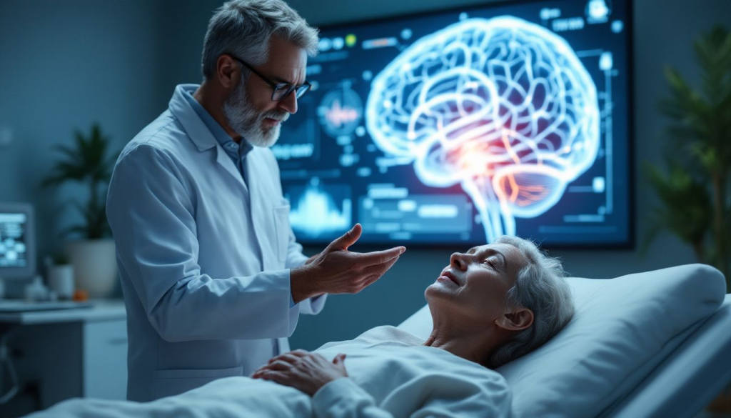 A patient undergoing a chronic pain management consultation.